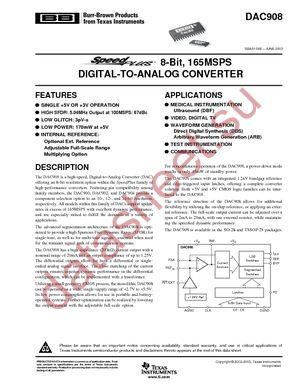 DAC908U/1K datasheet  